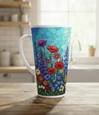 Latte 17oz Ceramic Mug - Coffee or Tea Cup, Extra Tall