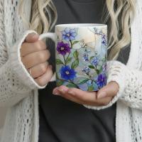 Floral Cups -  Large and Small Ceramic Mugs