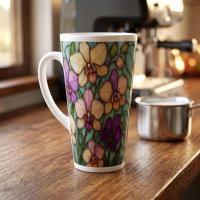 Latte 17oz Ceramic Mug - Coffee or Tea Cup, Extra Tall