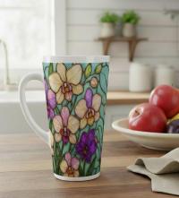 Latte 17oz Ceramic Mug - Coffee or Tea Cup, Extra Tall