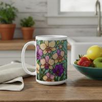 Floral Cups -  Large and Small Ceramic Mugs