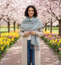 Soft Pashmina Shawl & Scarf for Women, Wide Scarf, Sarong or Head Wraps