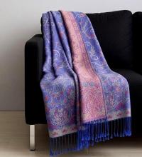 Soft Pashmina Shawl & Scarf for Women, Jacquard Brocade, Shawl, Sarong or Head Wraps