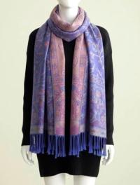 Soft Pashmina Shawl & Scarf for Women, Jacquard Brocade, Shawl, Sarong or Head Wraps