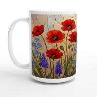 Floral Cups -  Large and Small Ceramic Mugs