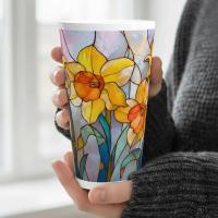 Latte 17oz Ceramic Mug - Coffee or Tea Cup, Extra Tall