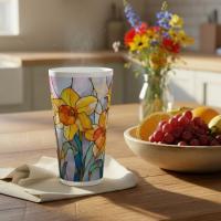 Latte 17oz Ceramic Mug - Coffee or Tea Cup, Extra Tall