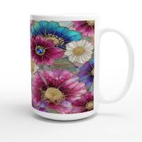 Floral Cups -  Large and Small Ceramic Mugs