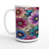 Floral Cups -  Large and Small Ceramic Mugs