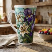 Latte 17oz Ceramic Mug - Coffee or Tea Cup, Extra Tall