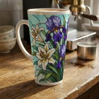 Latte 17oz Ceramic Mug - Coffee or Tea Cup, Extra Tall