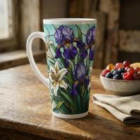 Latte 17oz Ceramic Mug - Coffee or Tea Cup, Extra Tall