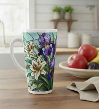 Latte 17oz Ceramic Mug - Coffee or Tea Cup, Extra Tall