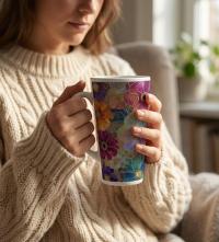 Latte 17oz Ceramic Mug - Coffee or Tea Cup, Extra Tall