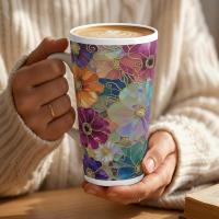 Latte 17oz Ceramic Mug - Coffee or Tea Cup, Extra Tall