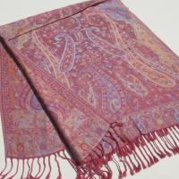 Reversible Soft Pashmina Shawl & Scarf for Women, Jacquard Brocade, Shawl, Sarong or Head Wraps