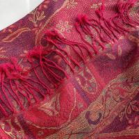 Reversible Soft Pashmina Shawl & Scarf for Women, Jacquard Brocade, Shawl, Sarong or Head Wraps
