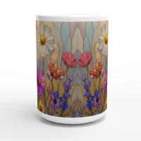 Floral Cups -  Large and Small Ceramic Mugs