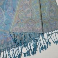 Soft Pashmina Shawl & Scarf for Women, Jacquard Brocade, Shawl, Sarong or Head Wraps