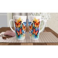 Latte 17oz Ceramic Mug - Coffee or Tea Cup, Extra Tall