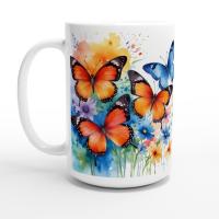 Butterfly - Large and Small Ceramic Mugs