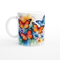Butterfly - Large and Small Ceramic Mugs