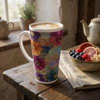 Latte 17oz Ceramic Mug - Coffee or Tea Cup, Extra Tall