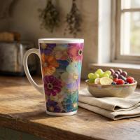 Latte 17oz Ceramic Mug - Coffee or Tea Cup, Extra Tall