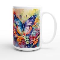 Butterfly  - Large and Small Ceramic Mugs