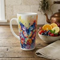 Latte 17oz Ceramic Mug - Coffee or Tea Cup, Extra Tall