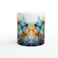 Butterfly - Large and Small Ceramic Mugs