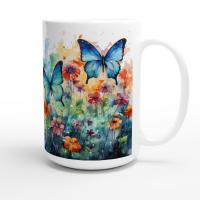 Butterfly - Large and Small Ceramic Mugs