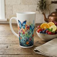 Latte 17oz Ceramic Mug - Coffee or Tea Cup, Extra Tall