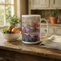 Floral Cups -  Large and Small Ceramic Mugs