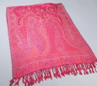 Reversible Soft Pashmina Shawl & Scarf for Women, Jacquard Brocade, Shawl, Sarong or Head Wraps