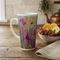 Latte 17oz Ceramic Mug - Coffee or Tea Cup, Extra Tall