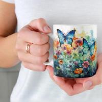 Butterfly - Large and Small Ceramic Mugs