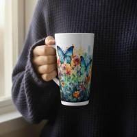 Latte 17oz Ceramic Mug - Coffee or Tea Cup, Extra Tall