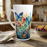 Latte 17oz Ceramic Mug - Coffee or Tea Cup, Extra Tall