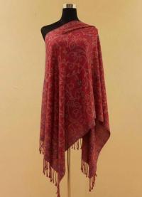 Thick & Soft Pashmina Shawl and Scarf for Women, Jacquard Brocade, Blanket Shawl