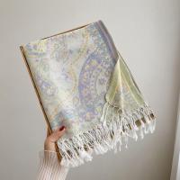 Soft Pashmina Shawl & Scarf for Women, Jacquard Brocade, Shawl, Sarong or Head Wraps