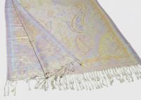 Soft Pashmina Shawl & Scarf for Women, Jacquard Brocade, Shawl, Sarong or Head Wraps