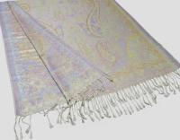 Soft Pashmina Shawl & Scarf for Women, Jacquard Brocade, Shawl, Sarong or Head Wraps