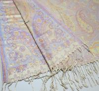 Soft Pashmina Shawl & Scarf for Women, Jacquard Brocade, Shawl, Sarong or Head Wraps
