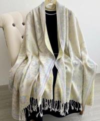 Soft Pashmina Shawl & Scarf for Women, Jacquard Brocade, Shawl, Sarong or Head Wraps