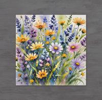 Flowers - Original Art Card - Single Card or Bulk 10 Pack of Gift Cards