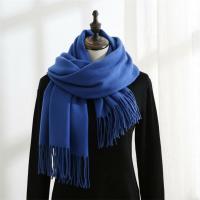 Blue Pashmina, Blanket Shawl - Lightweight Wide Scarf and Wrap
