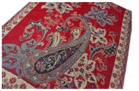 Red and Gold Pashmina Shawl & Scarf for Women, Jacquard Brocade, Stole or Wrap
