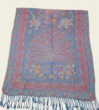 Soft Pashmina Shawl & Scarf for Women, Jacquard Brocade, Shawl, Sarong or Head Wraps