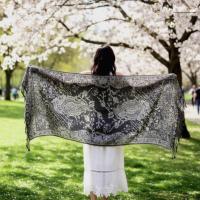 Reversible Soft Pashmina Shawl & Scarf for Women, Jacquard Brocade, Shawl, Sarong or Head Wraps